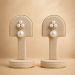 Nira Pearl Bloom Drop Earrings | Nira Jewellery