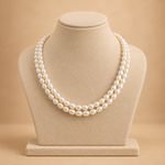 Double Strand fresh water Pearl Necklace